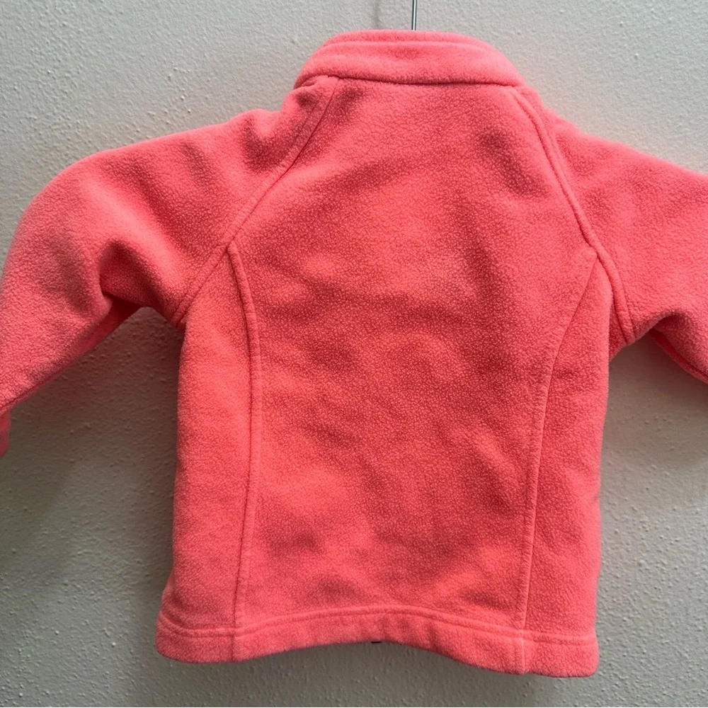 Columbia Fleece Zip-Up Peach Jacket Size Small